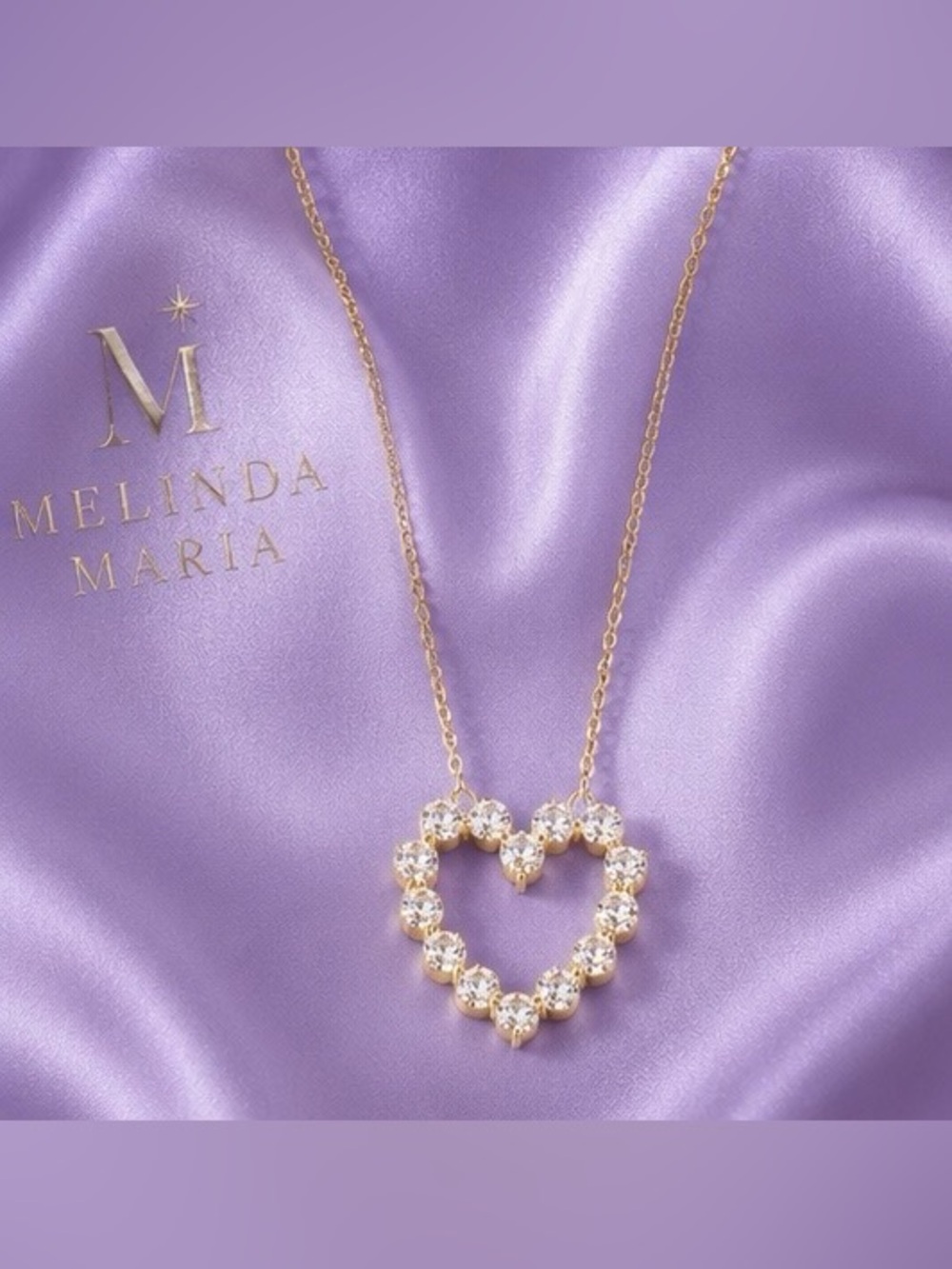 Melinda Maria She’s an Icon Small Heart Necklace Brand New Original Packaging - Picture 2 of 6